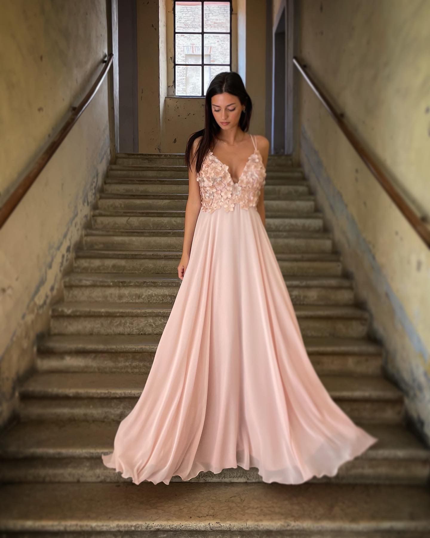 Abito Cerimonia Busca Couture Fano Pink